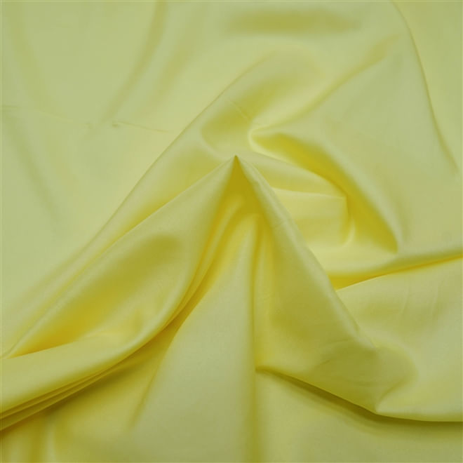 Tecido forro 100% poliéster para tecidos leves amarelo bebê