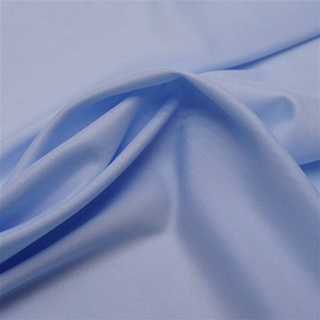 Tecido forro 100% poliéster para tecidos leves azul bebê
