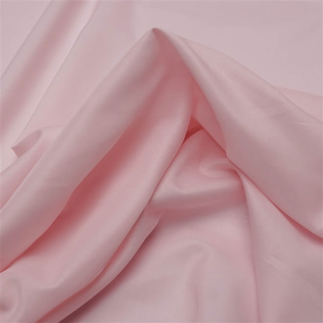 Tecido forro 100% poliéster para tecidos leves rosa bebê