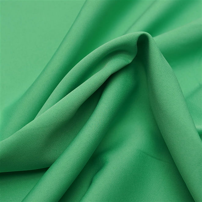 Tecido crepe alfaiataria leve verde claro