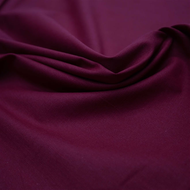 Tecido algodão rústico com elastano vermelho escuro