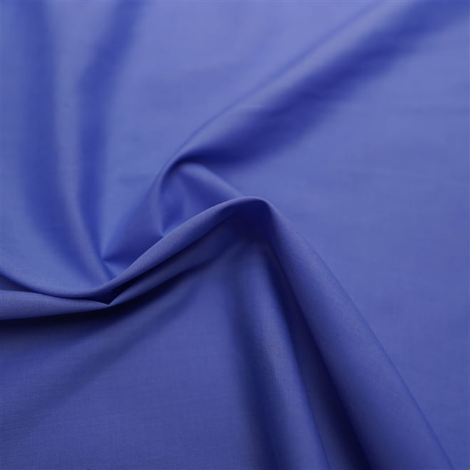 Tecido tricoline mista azul