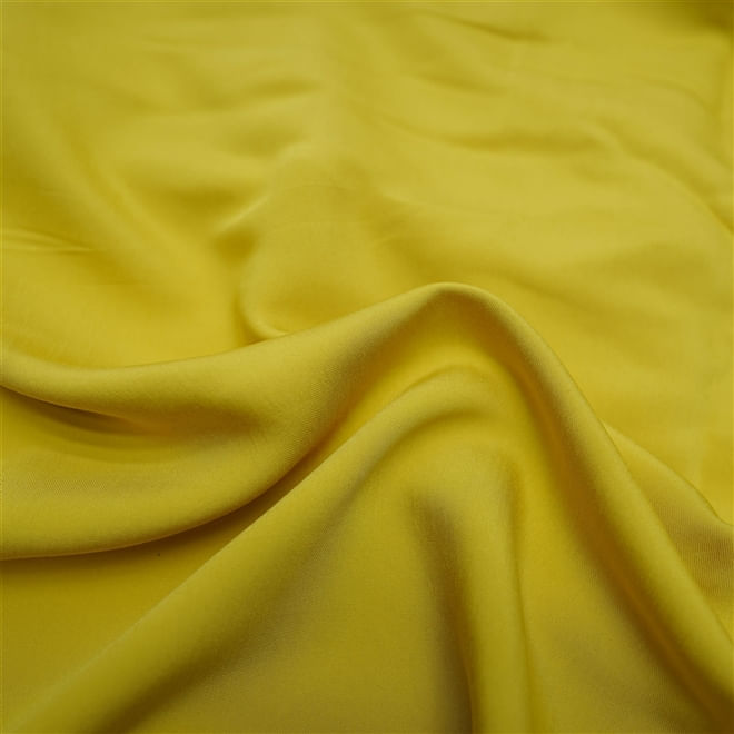 Tecido poliviscose rayon amarelo