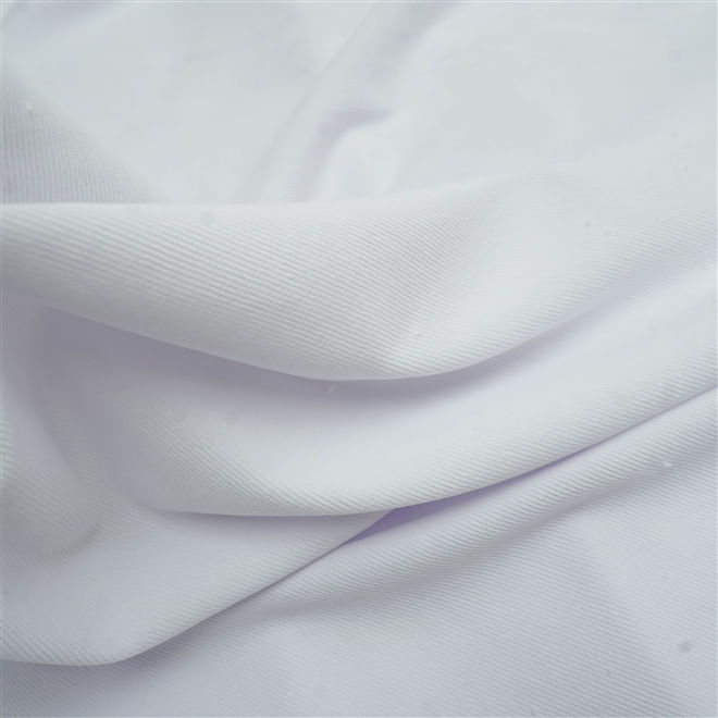 Tecido veludo cotelê com elastano branco