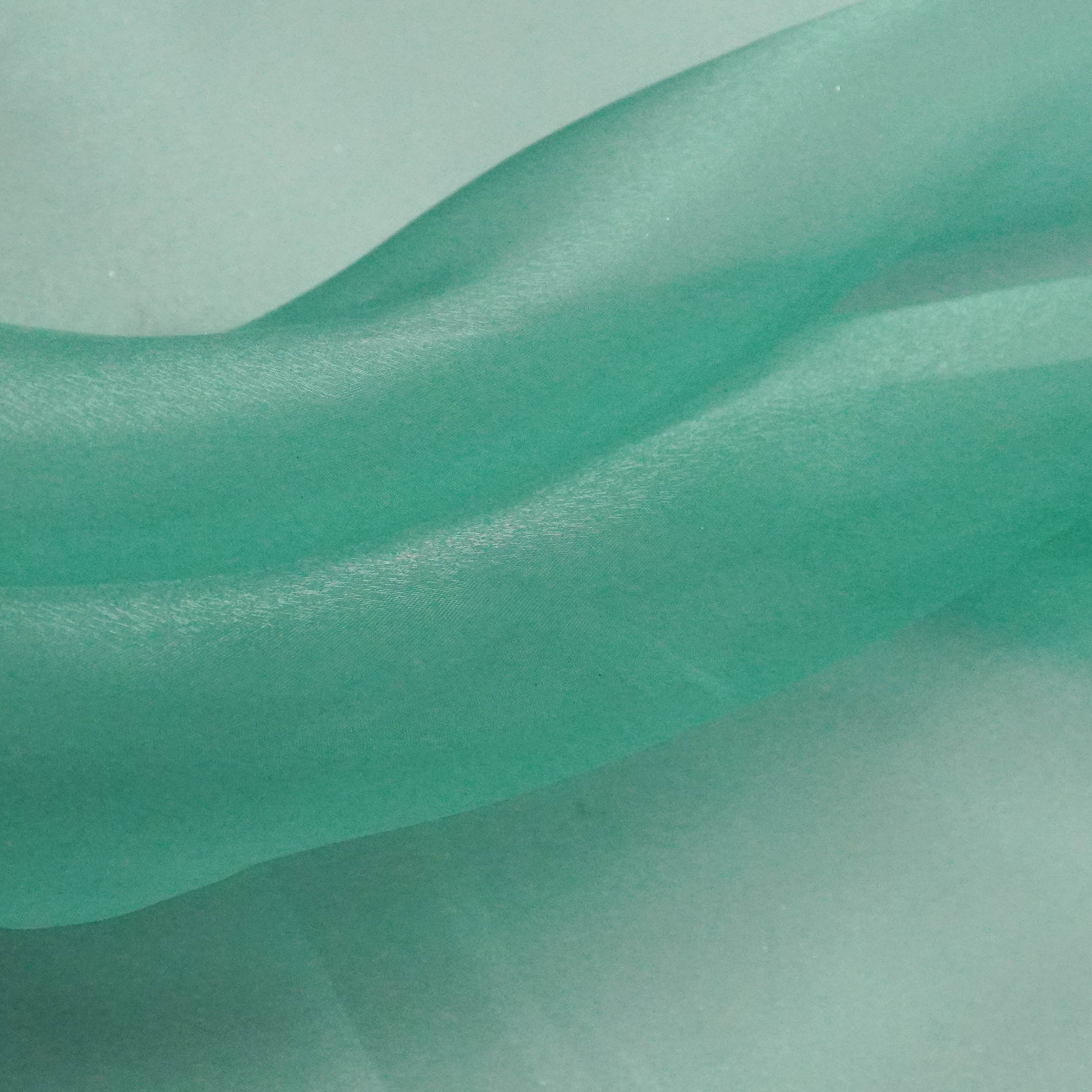 Tecido organza cristal verde tiffany