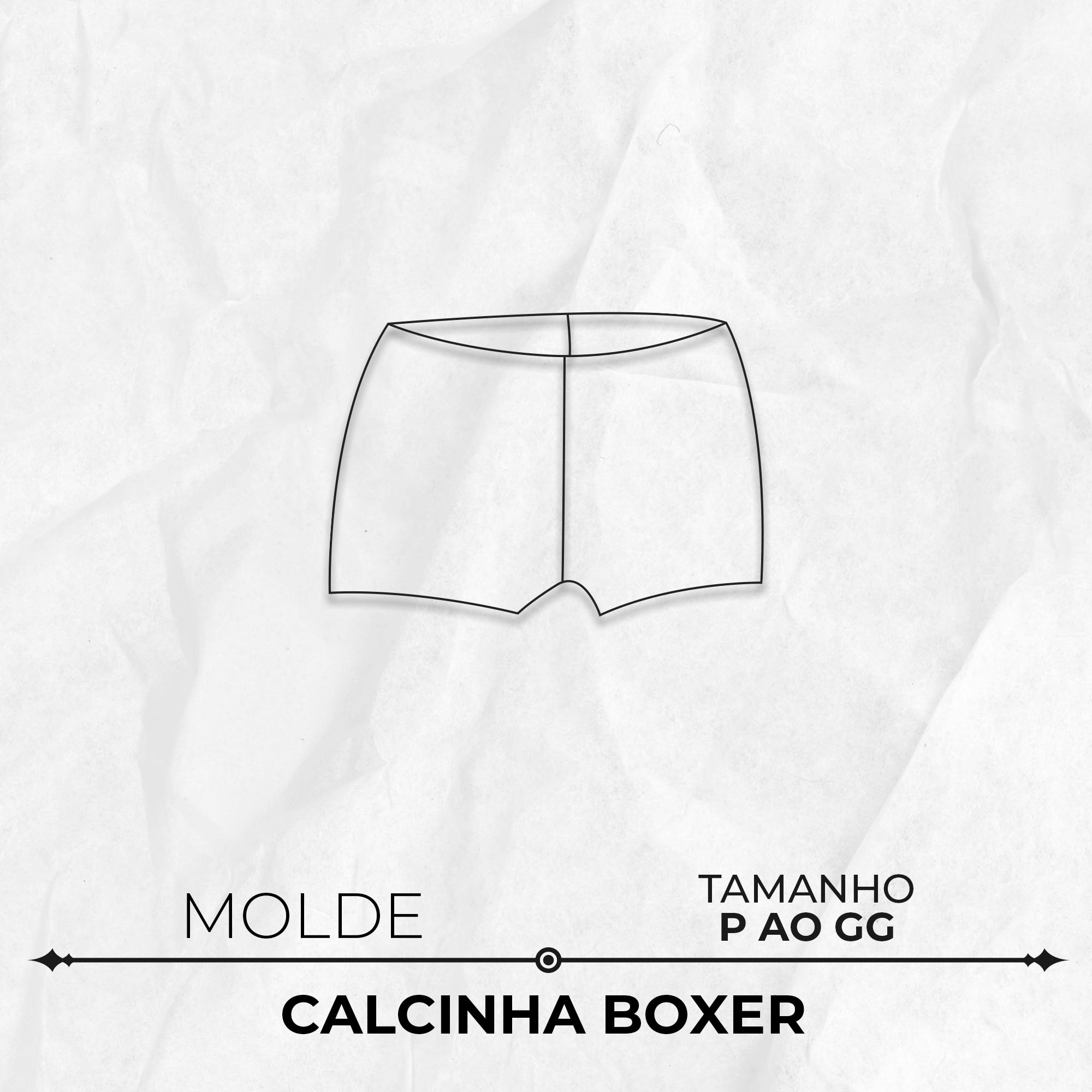 Molde lingerie calcinha boxer by Marlene Mukai