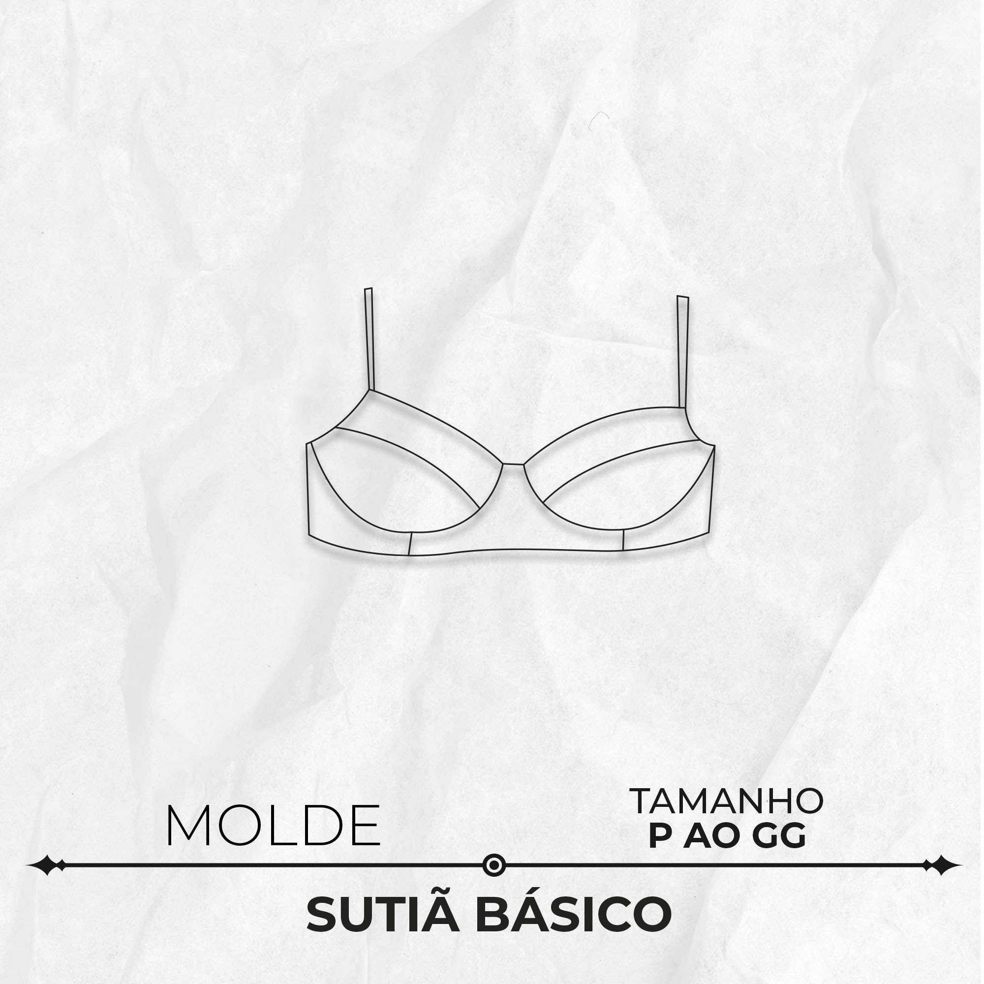 Molde lingerie sutiã básico by Marlene Mukai