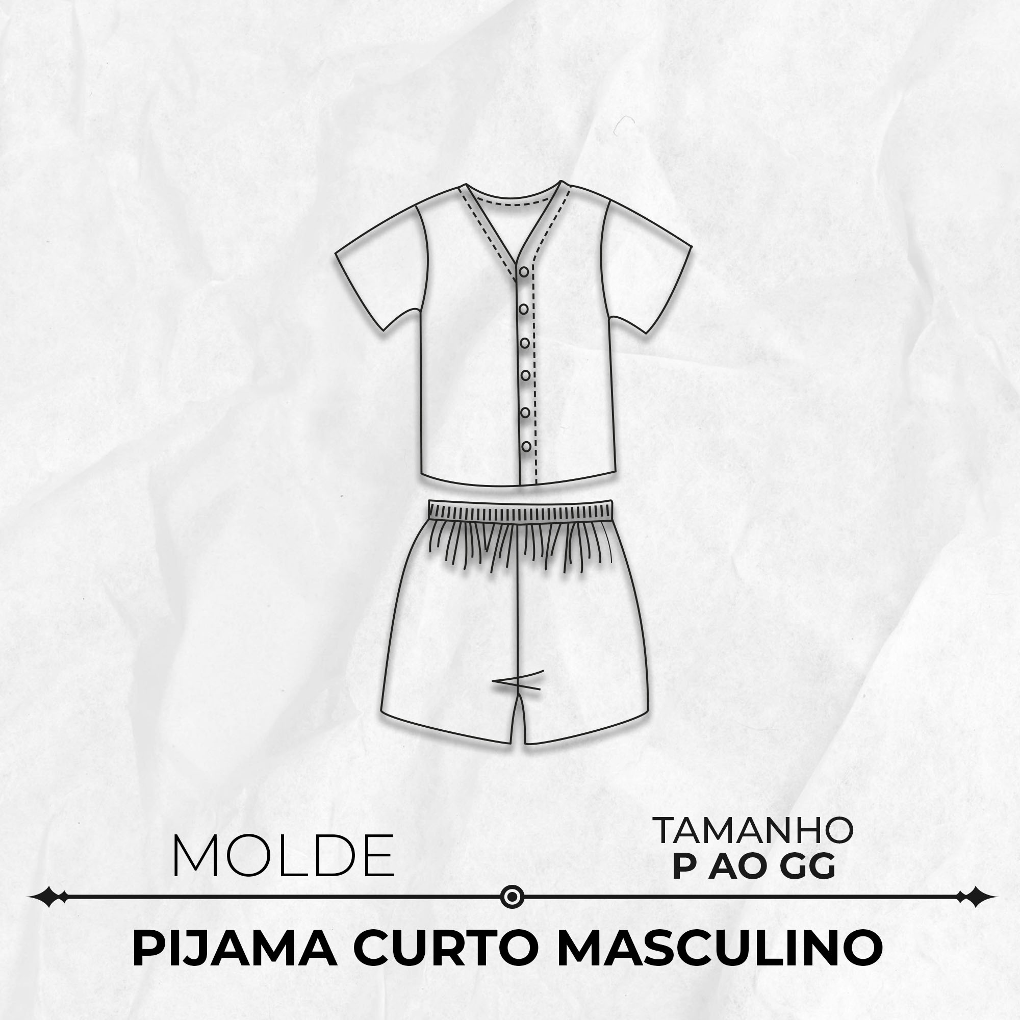 Molde-pijama-curto-masculino-TM-P-ao-GG-Capa