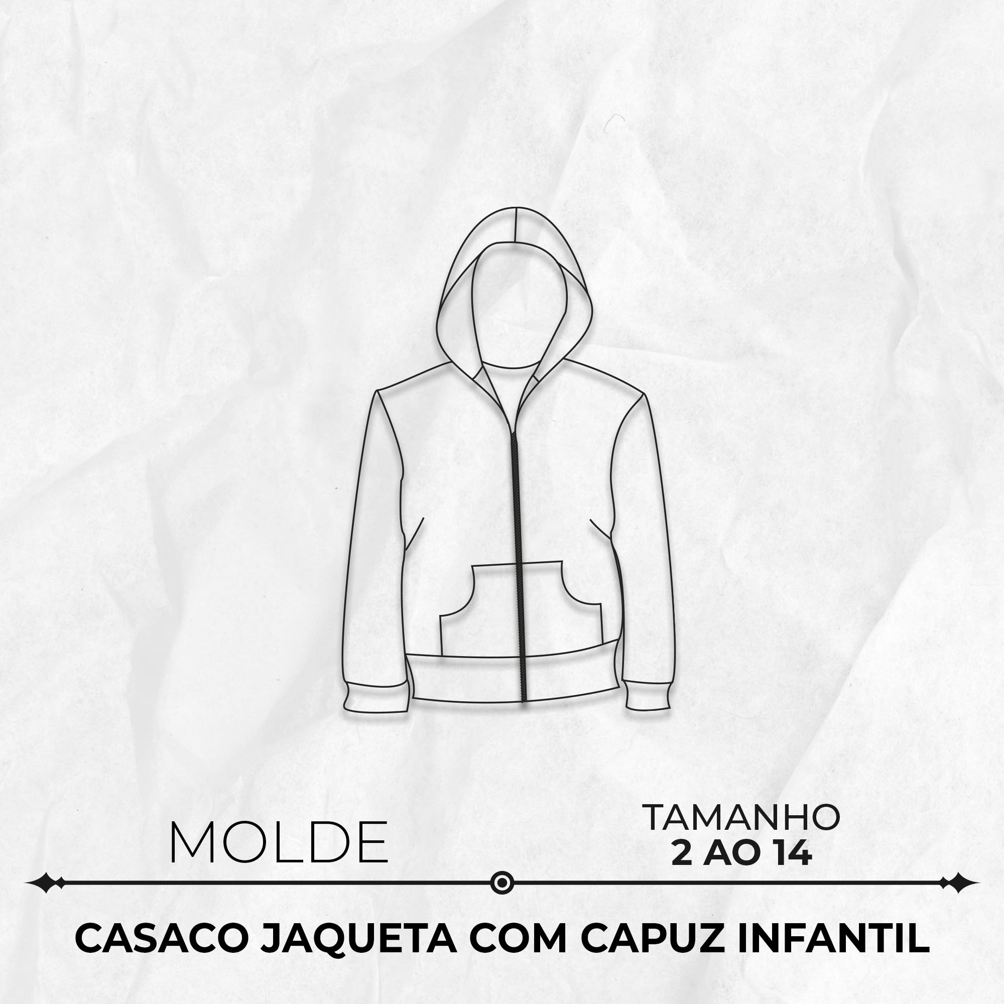 Molde jaqueta infantil tamanho 2 ao 14 by Marlene Mukai