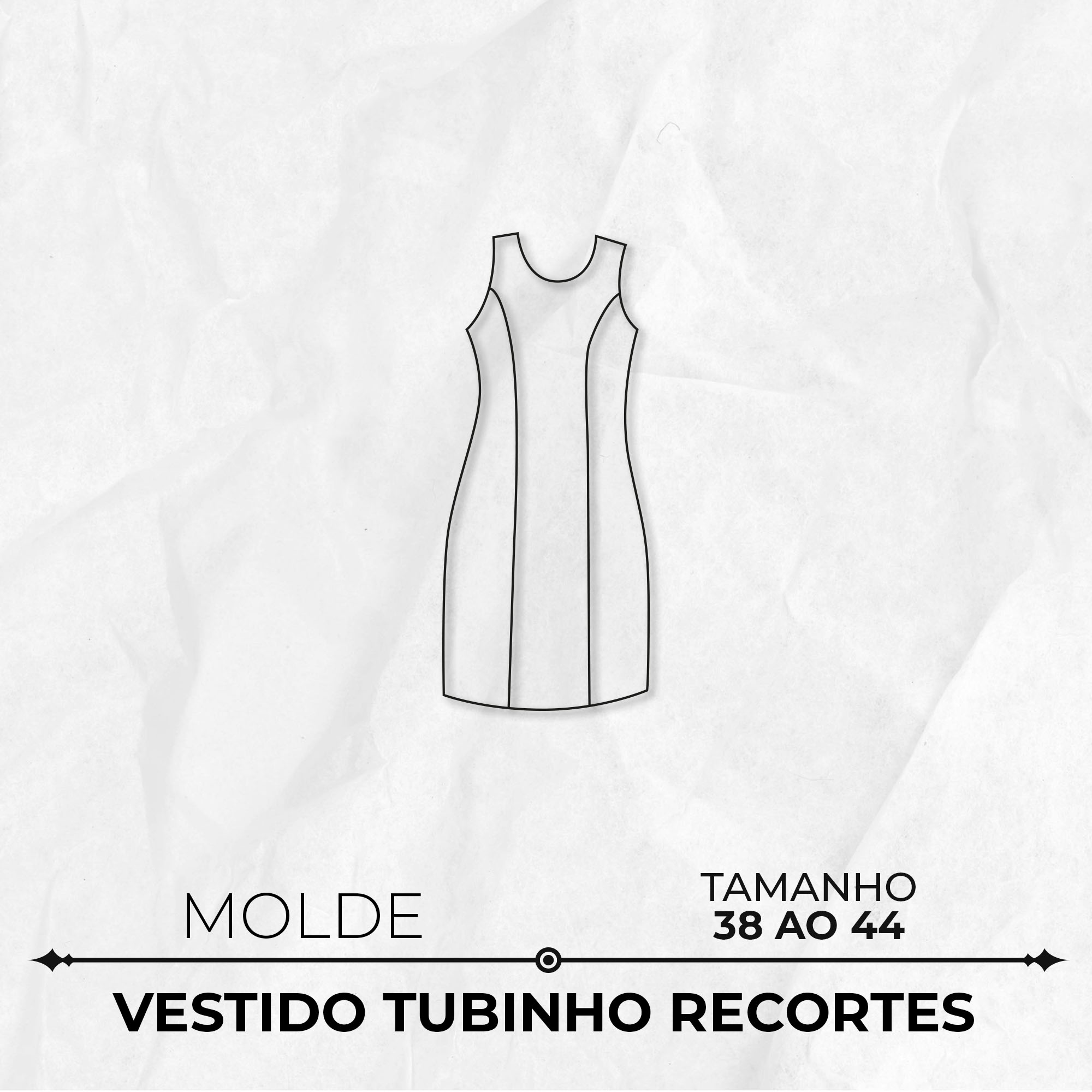 Molde-vestido-tubinho-recortes-TM-38-ao-44-Ref-13799-1
