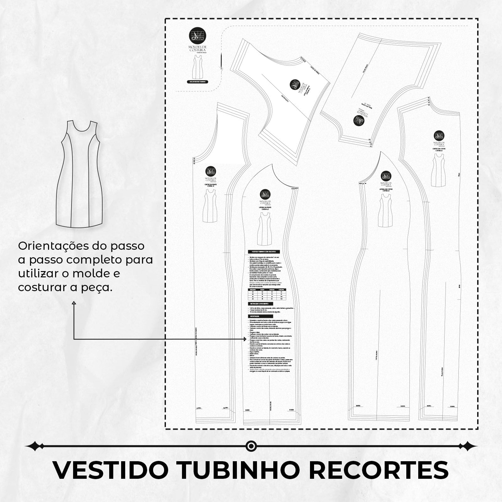 Molde-vestido-tubinho-recortes-TM-38-ao-44-Ref-13799-3