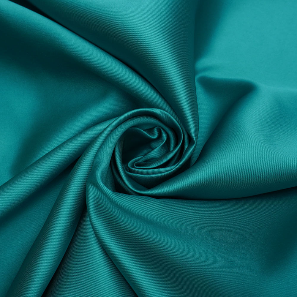 Tecido zibeline diagonal azul turquesa