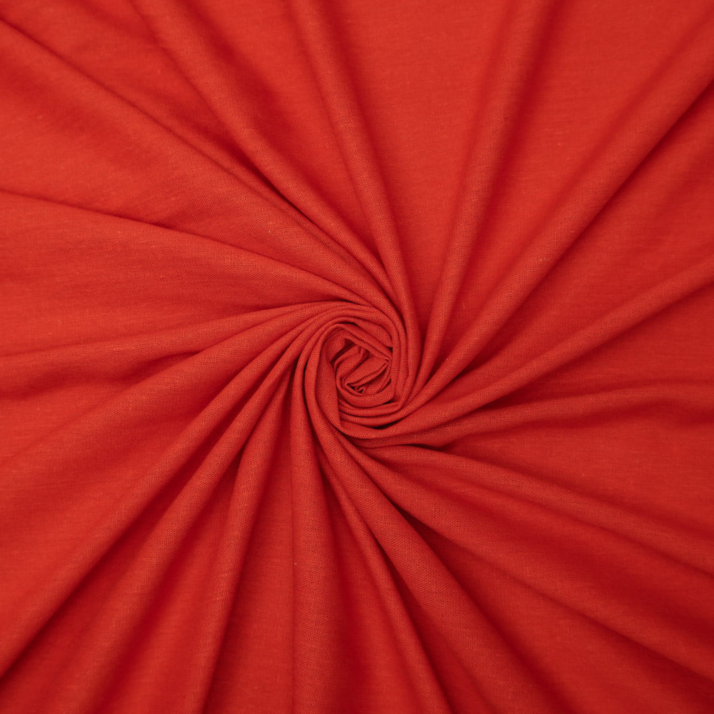 Tecido viscolinho com elastano vermelho