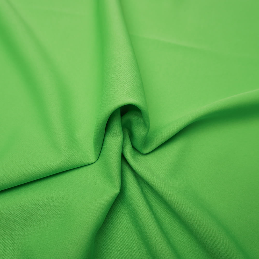 Tecido crepe alfaiataria leve verde neon