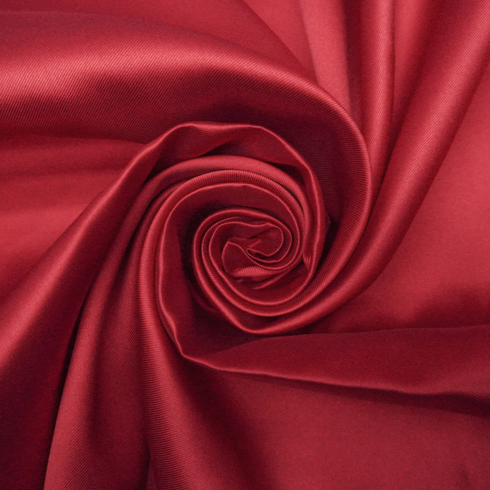 Tecido zibeline diagonal vermelho