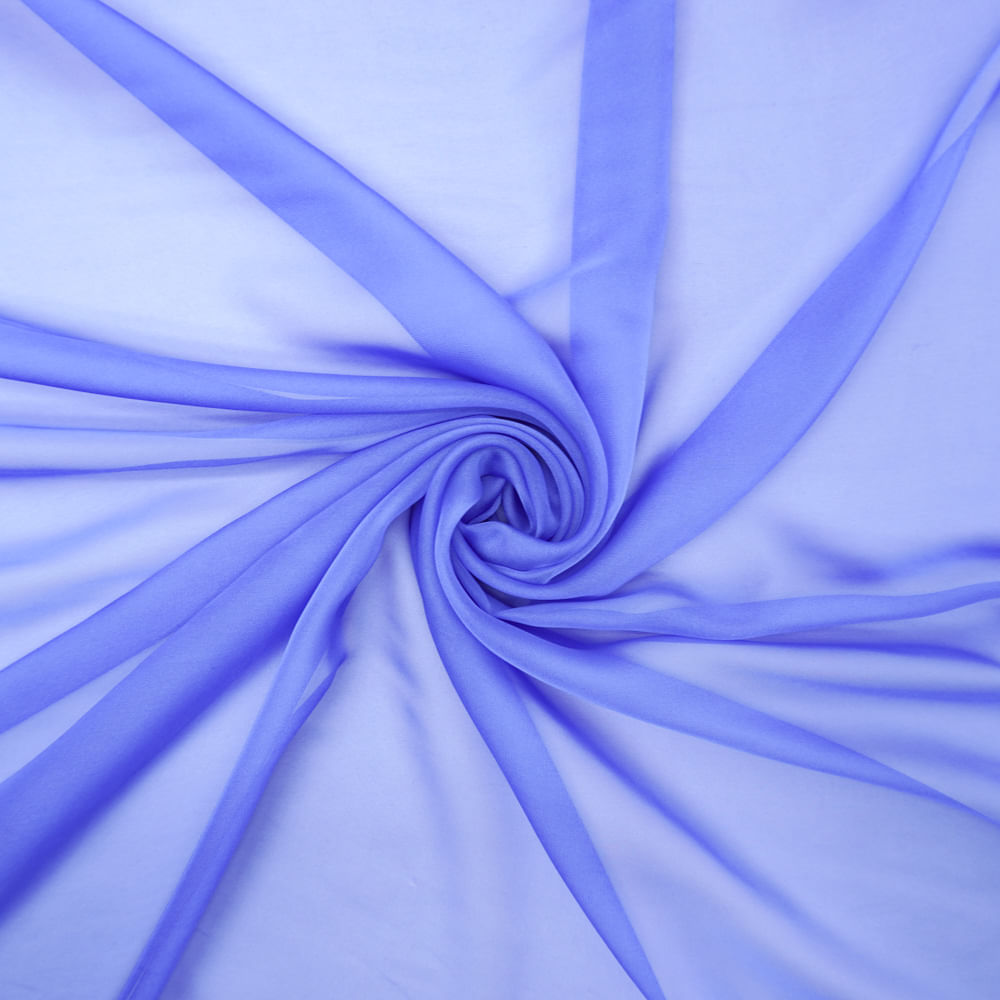 Tecido gazar toque de seda azul celeste