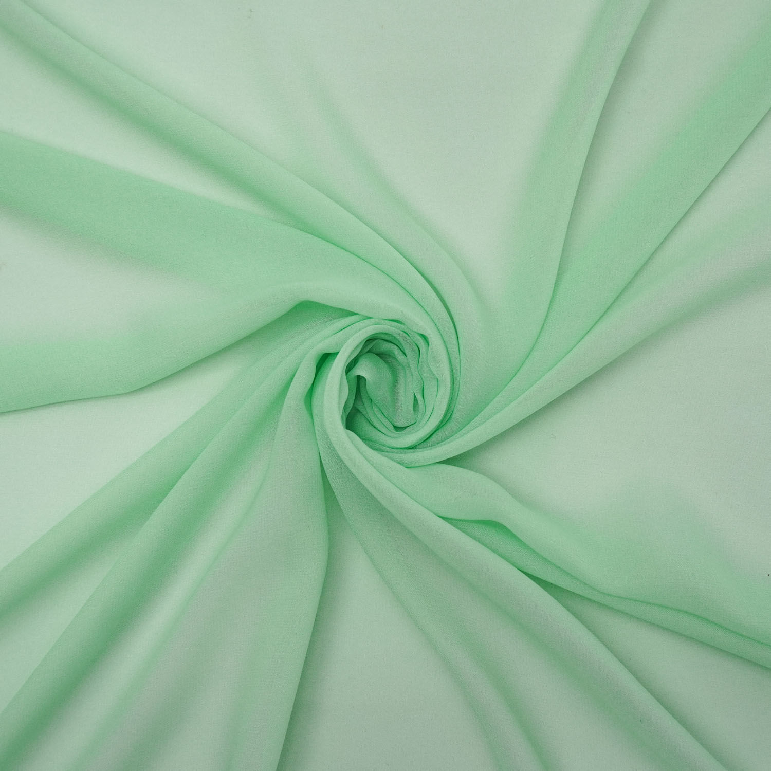 Tecido gazar toque de seda verde claro