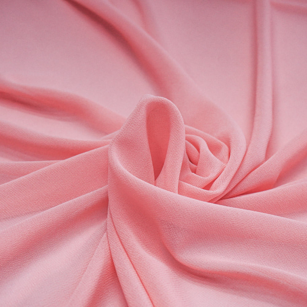 Tecido musseline toque de seda rosa
