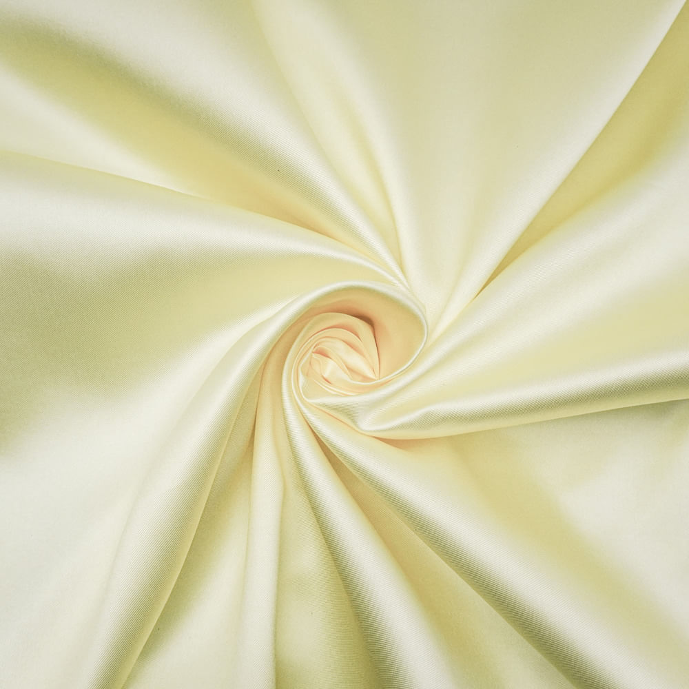 Tecido zibeline diagonal amarelo manteiga