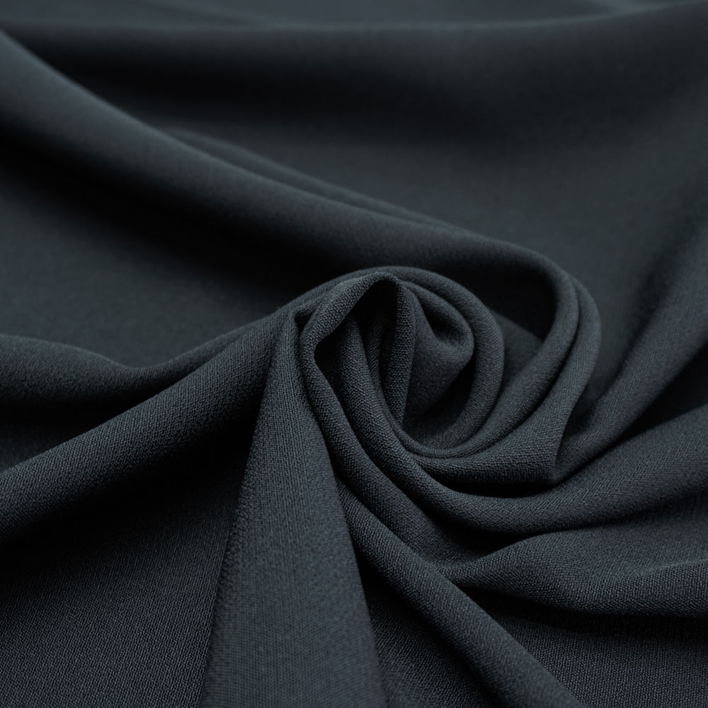 Tecido crepe alfaiataria berlin preto Maximus