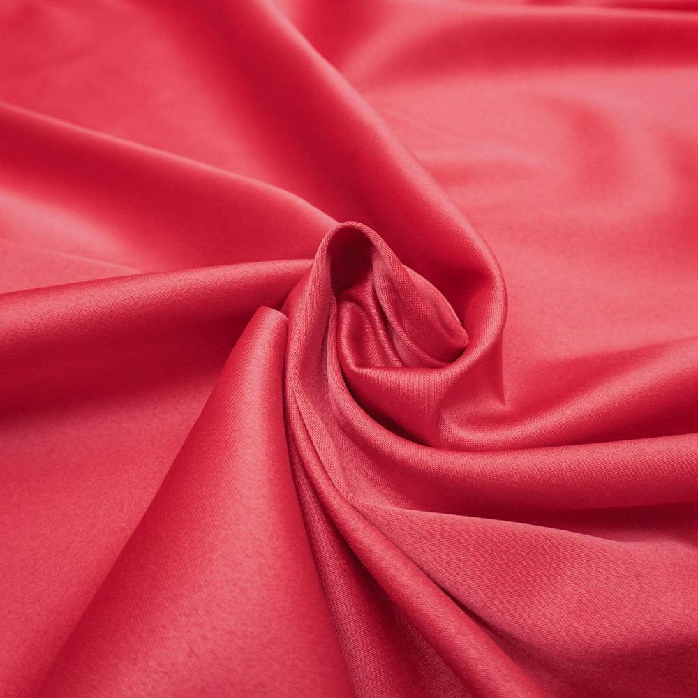 Tecido zibeline com elastano vermelho