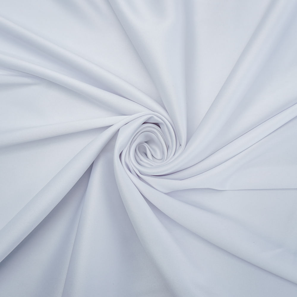 Tecido zibeline com elastano branco