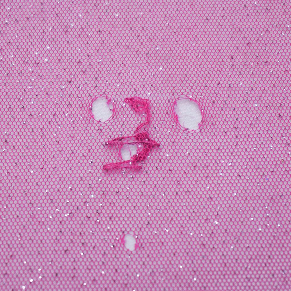 Tecido tule com glitter pink und 190cm x 145cm