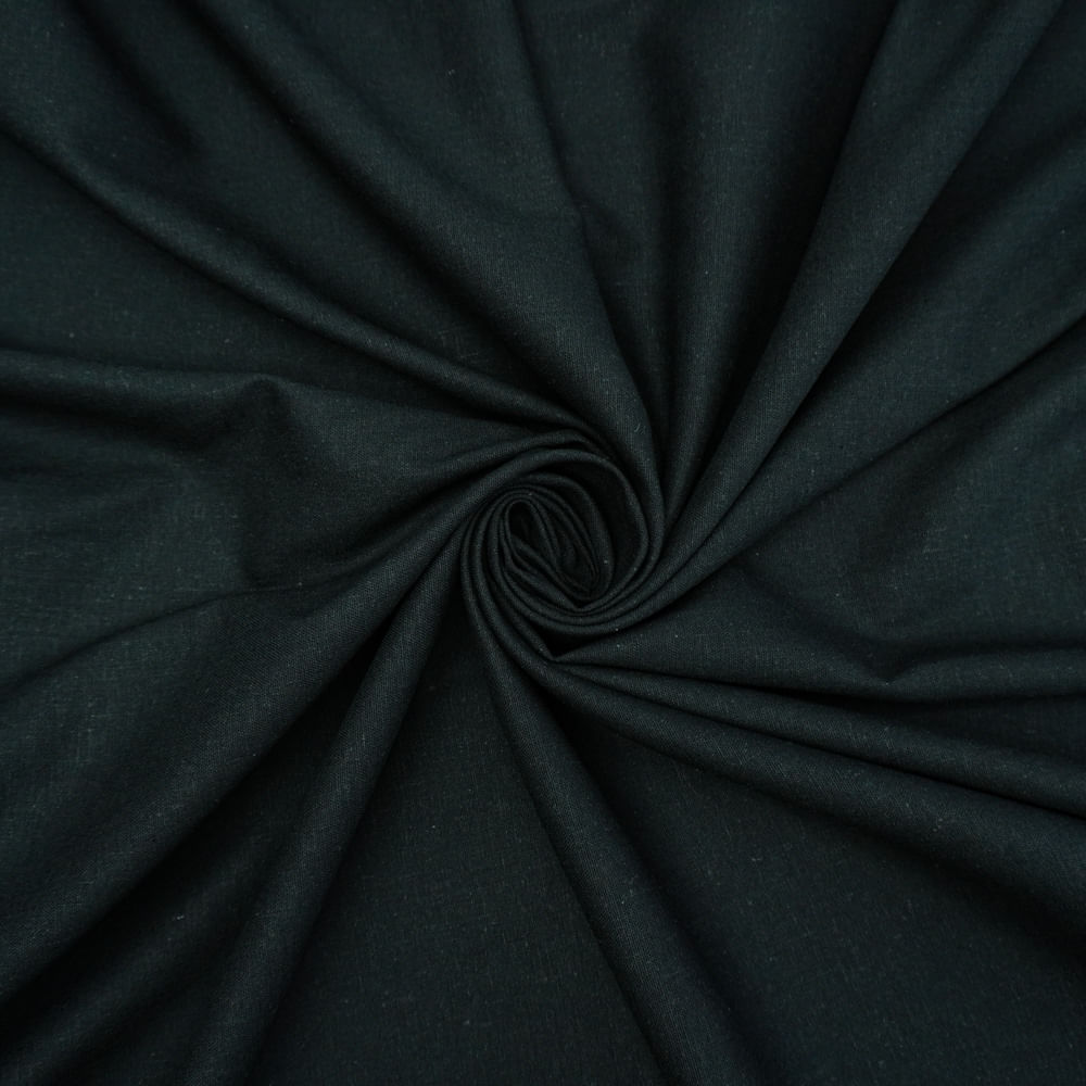 Tecido viscolinho com elastano preto