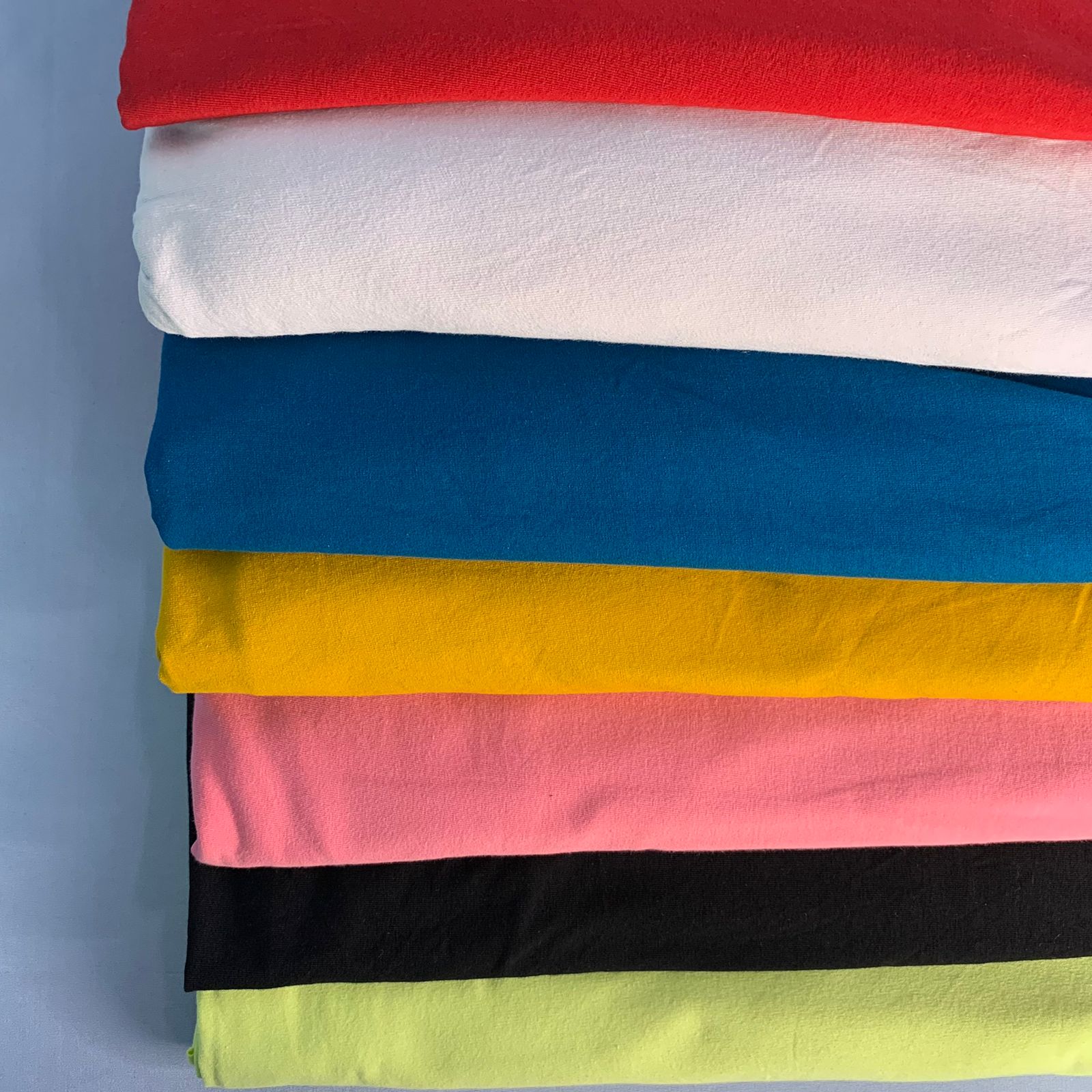 Tecido Coton liso 7 cores Kit com 3,40kg aprox. 10 m