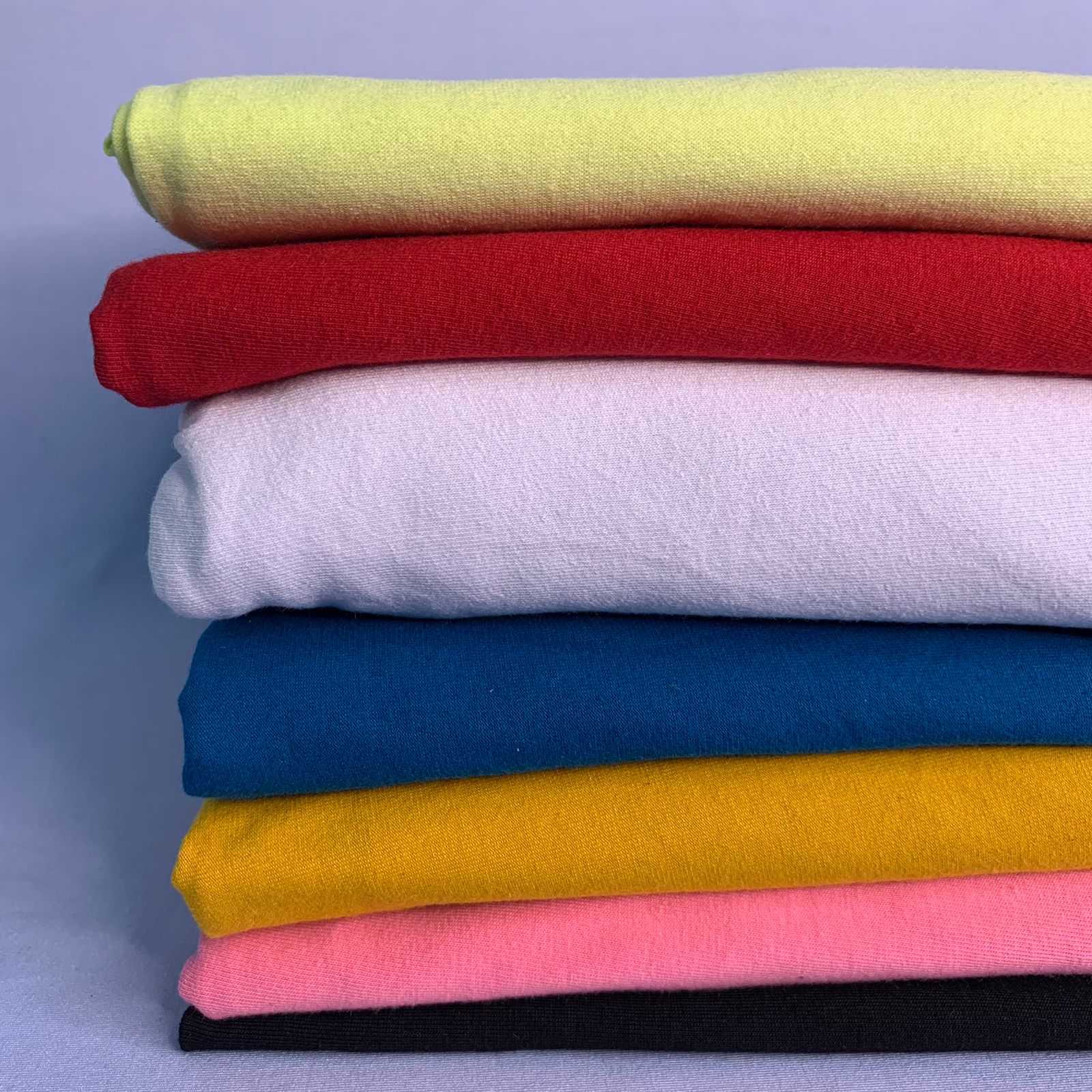 Tecido Coton liso 7 cores Kit com 3,40kg aprox. 10 m