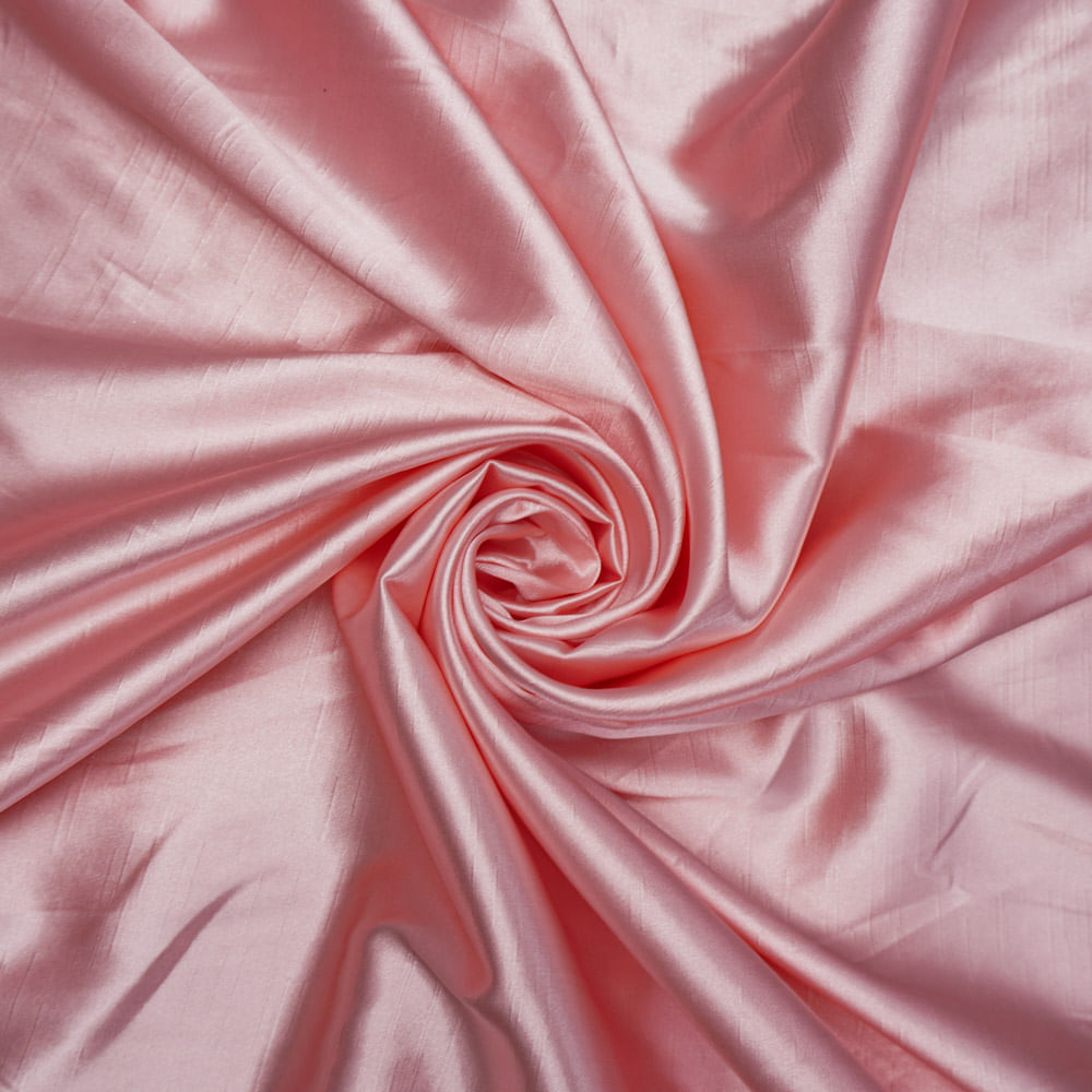 Tecido shantung com elastano rosa claro
