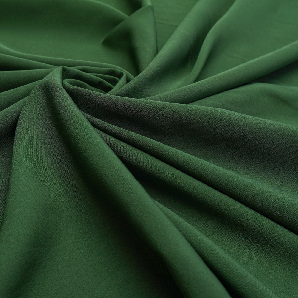 Tecido crepe alfaiataria leve verde militar Maximus