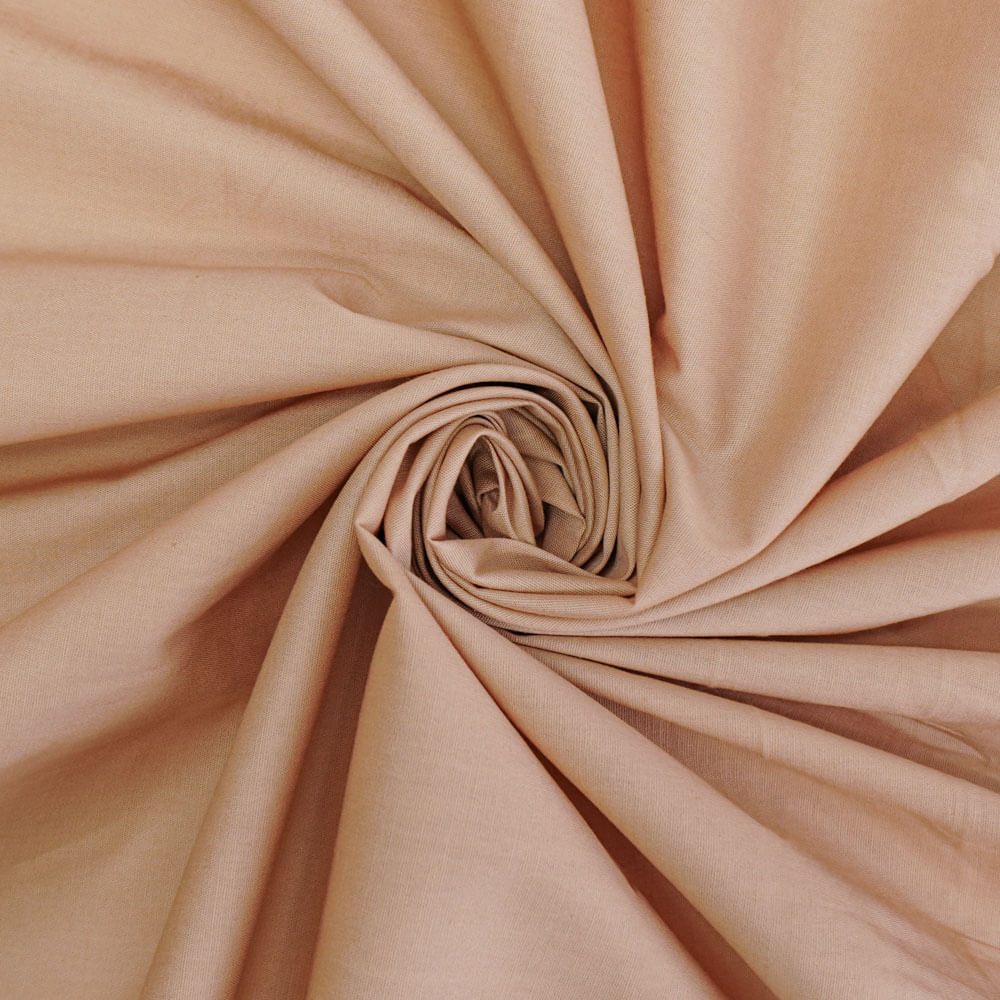 Tecido tricoline com elastano nude