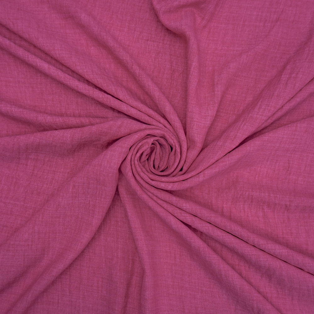 Tecido alfaiataria com textura de linho pink