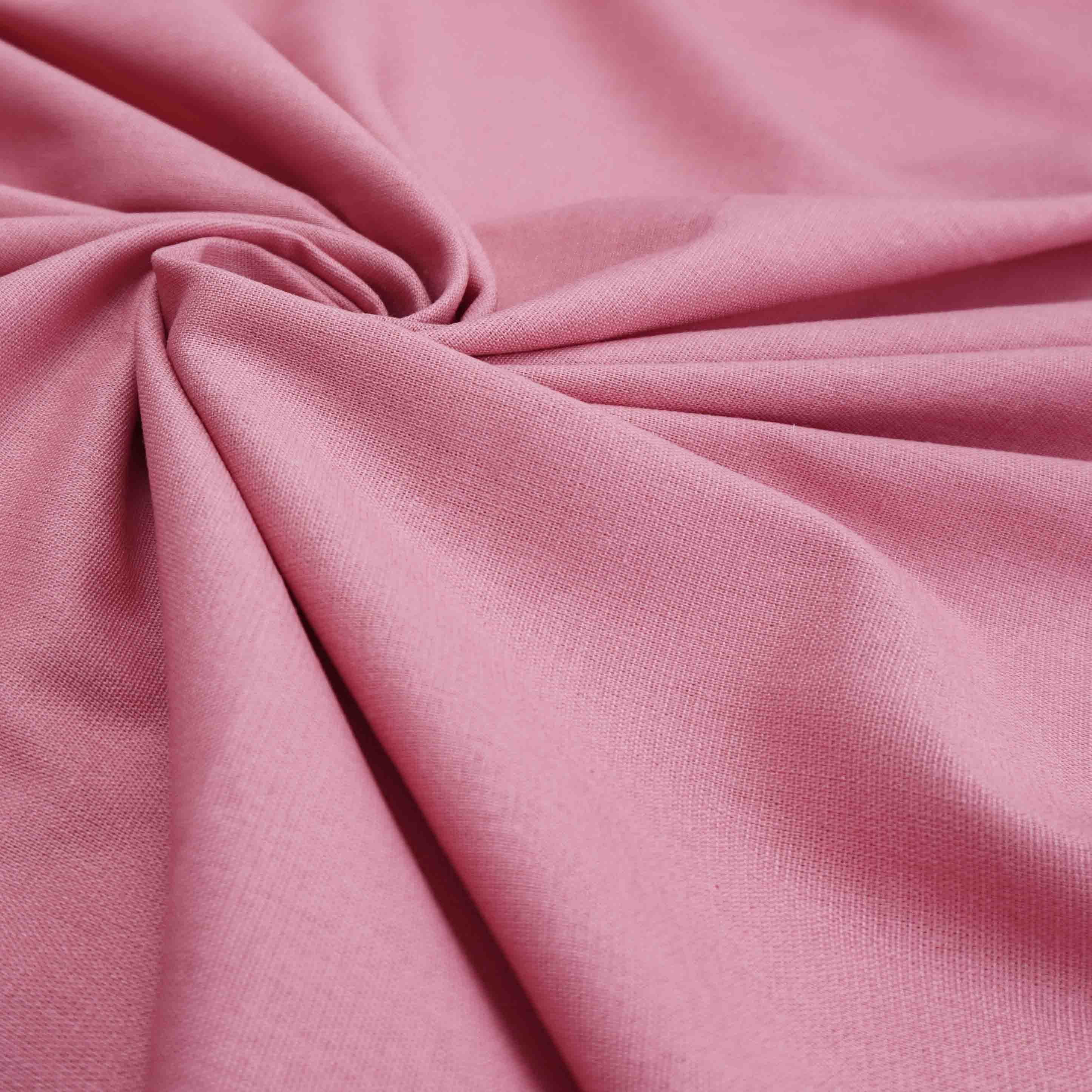 Tecido linho misto com elastano rosa goiaba