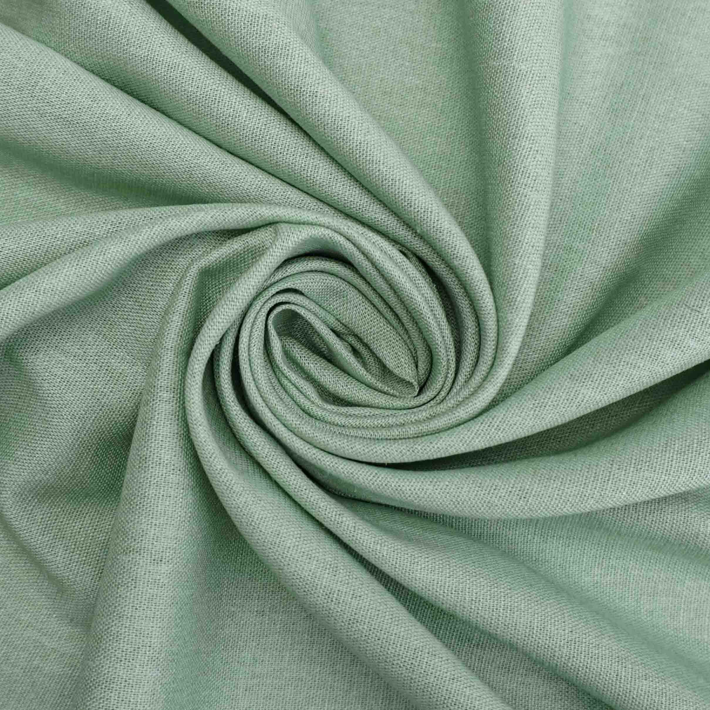 Tecido linho misto com elastano verde menta