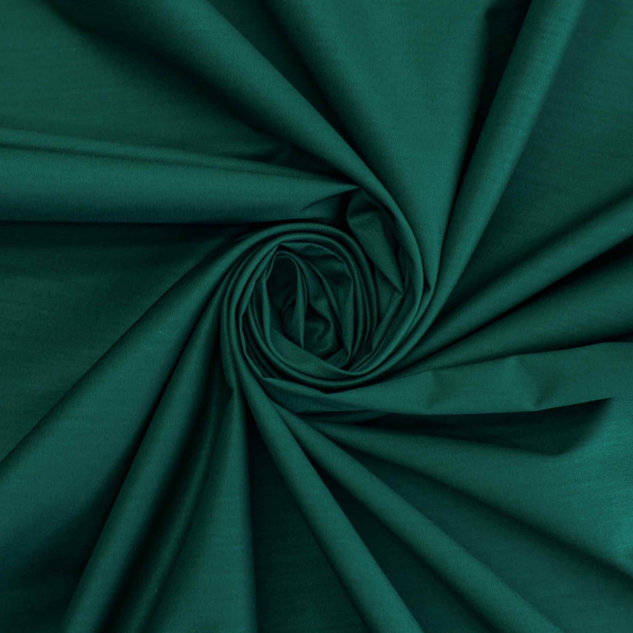 Tecido tricoline com elastano verde esmeralda