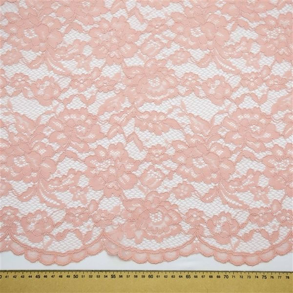 Tecido renda cordonê rosa und 75cmx152cm