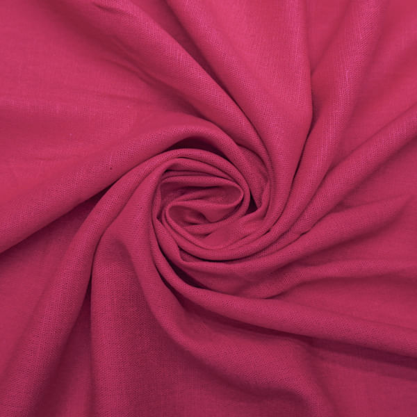 Tecido linho misto com elastano pink