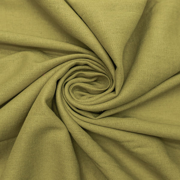 Tecido linho misto com elastano verde pistache