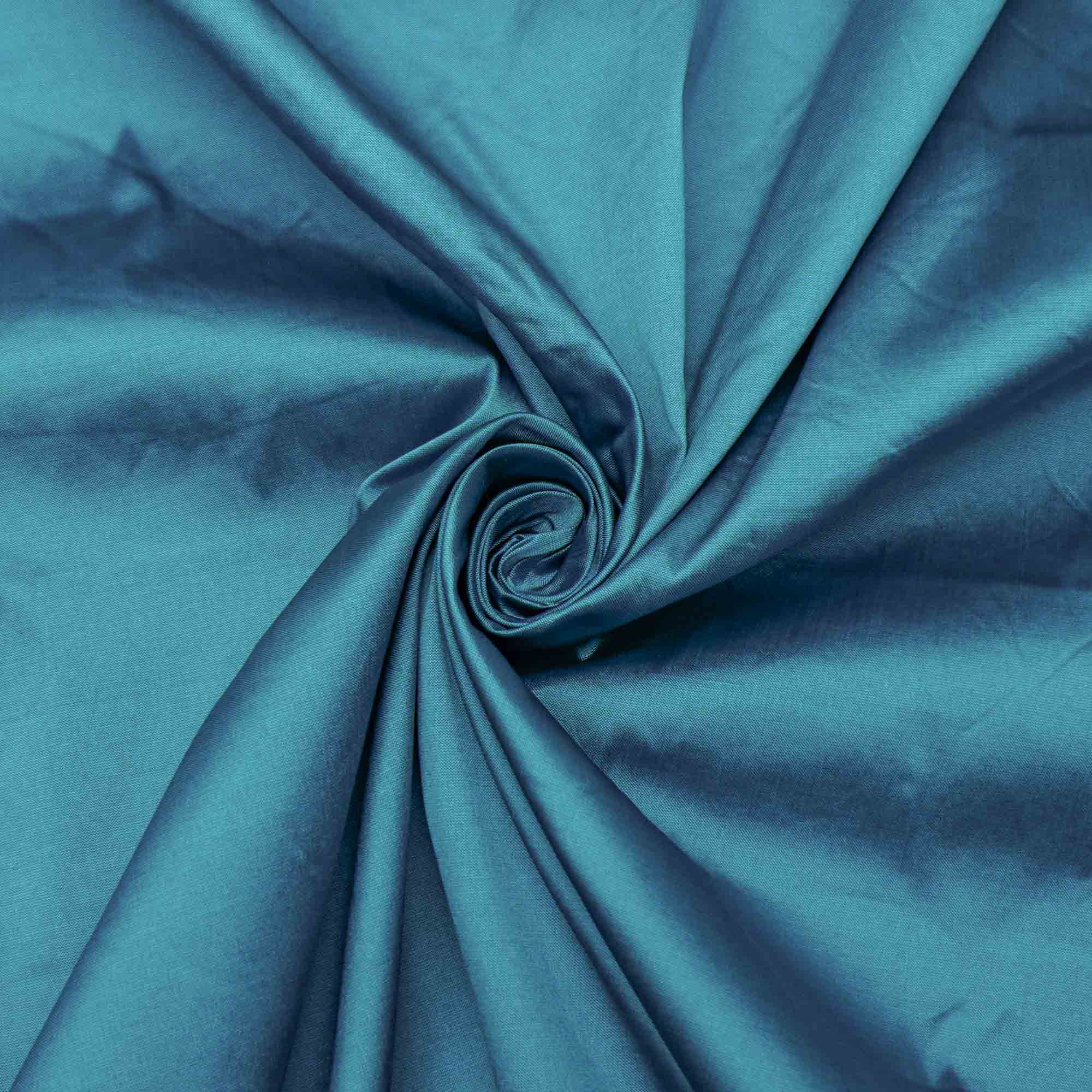 Tecido tafetá indiano azul turquesa