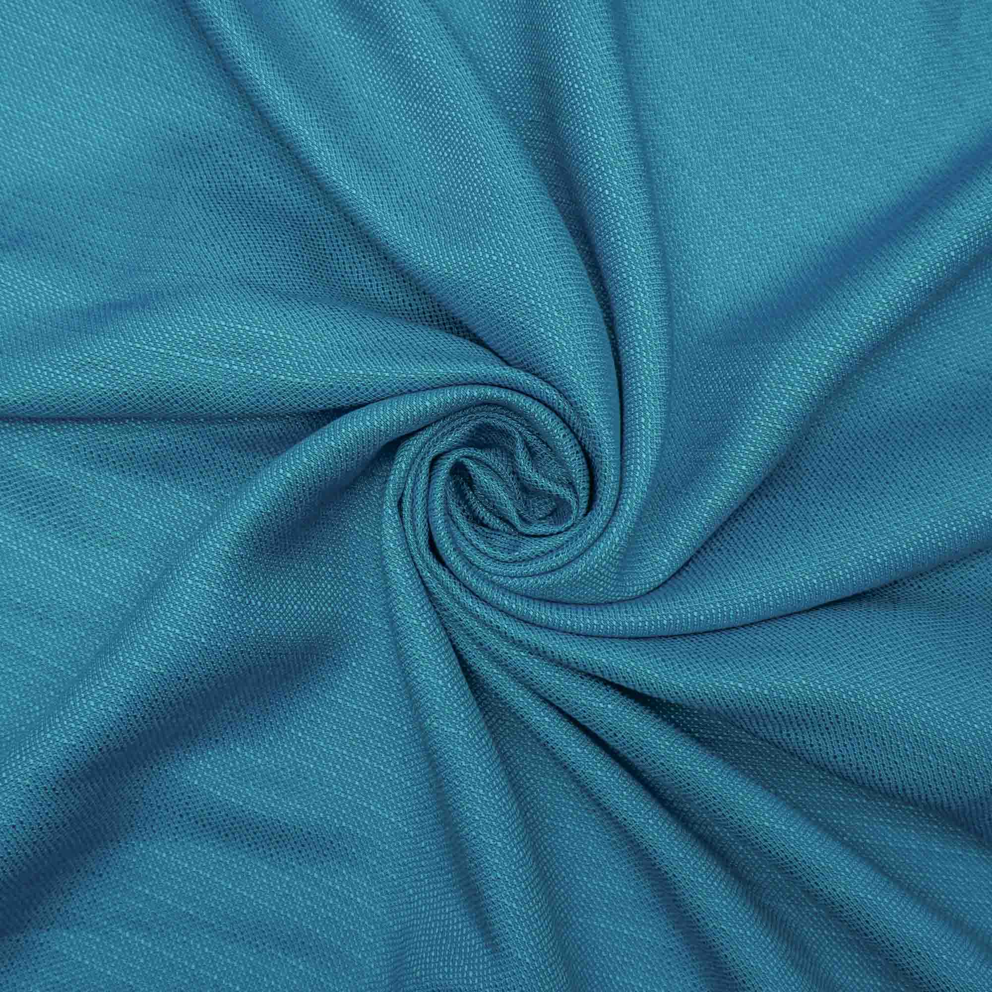 Tecido linho misto azul turquesa (tecido italiano legítimo)