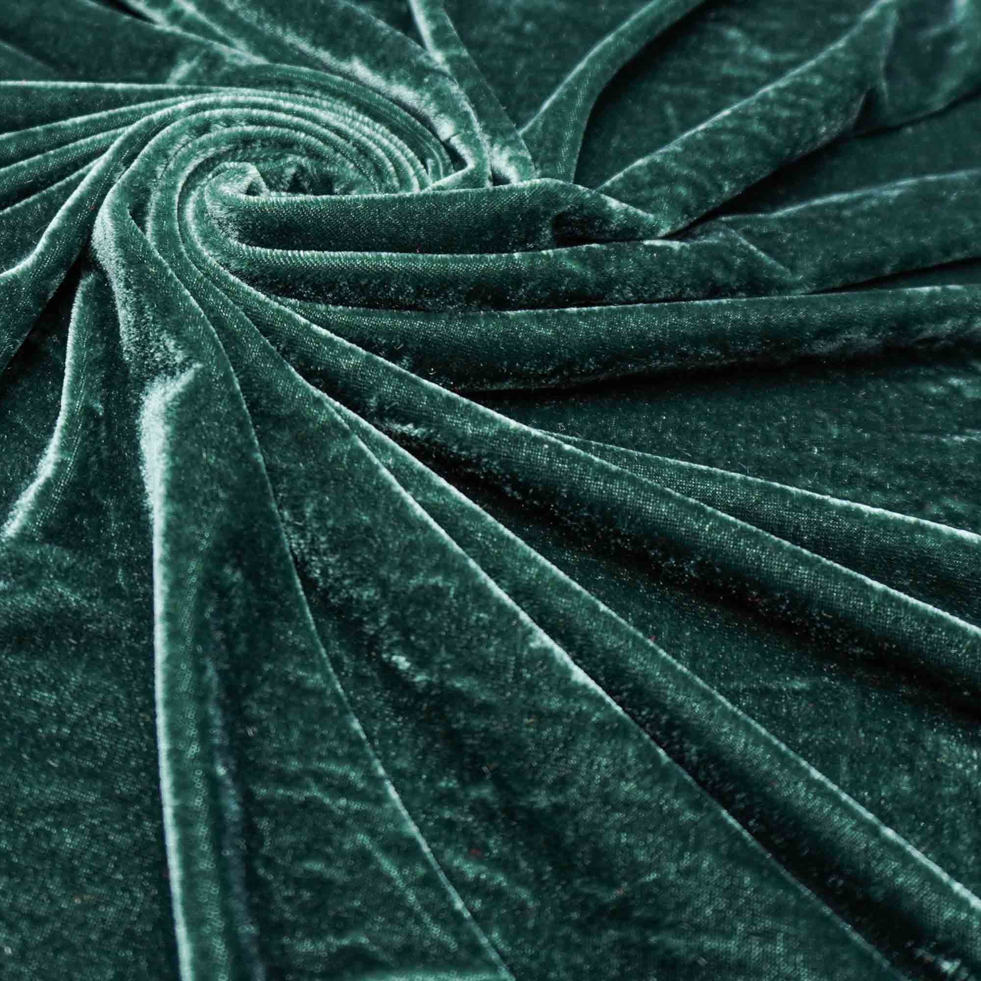 Tecido veludo com elastano verde esmeralda