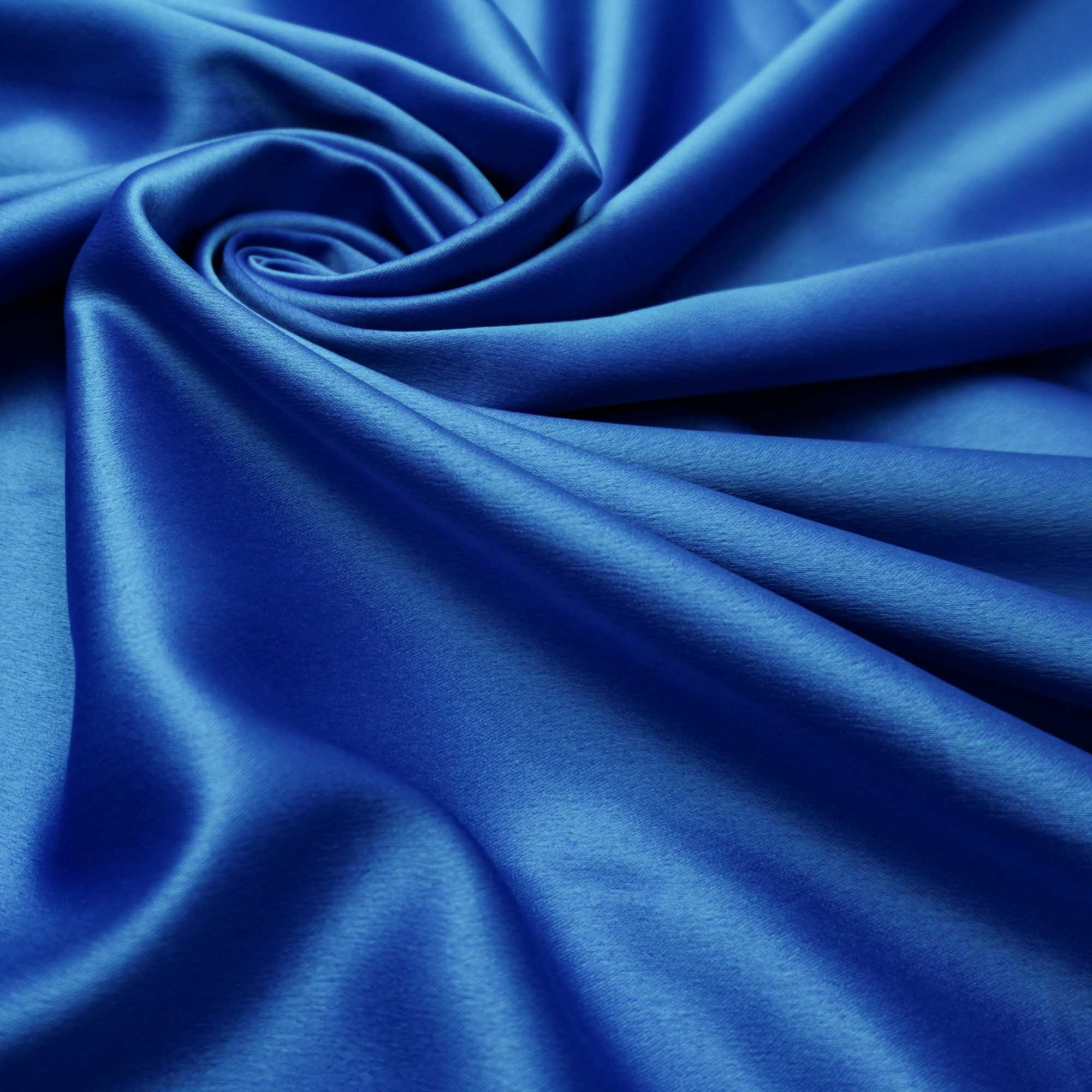 Tecido crepe valentino leve azul royal