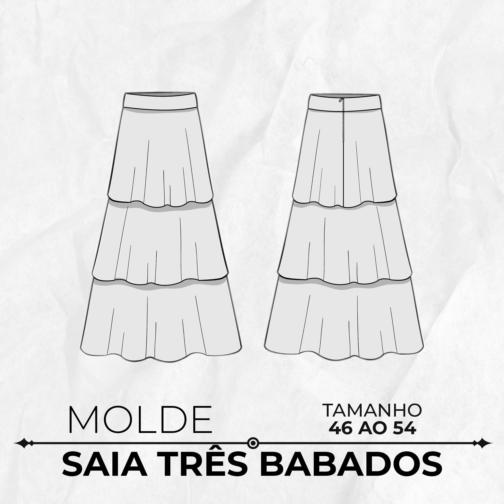 Marlene Mukai Saia De Babadinho Infantil Molde De Saia Três