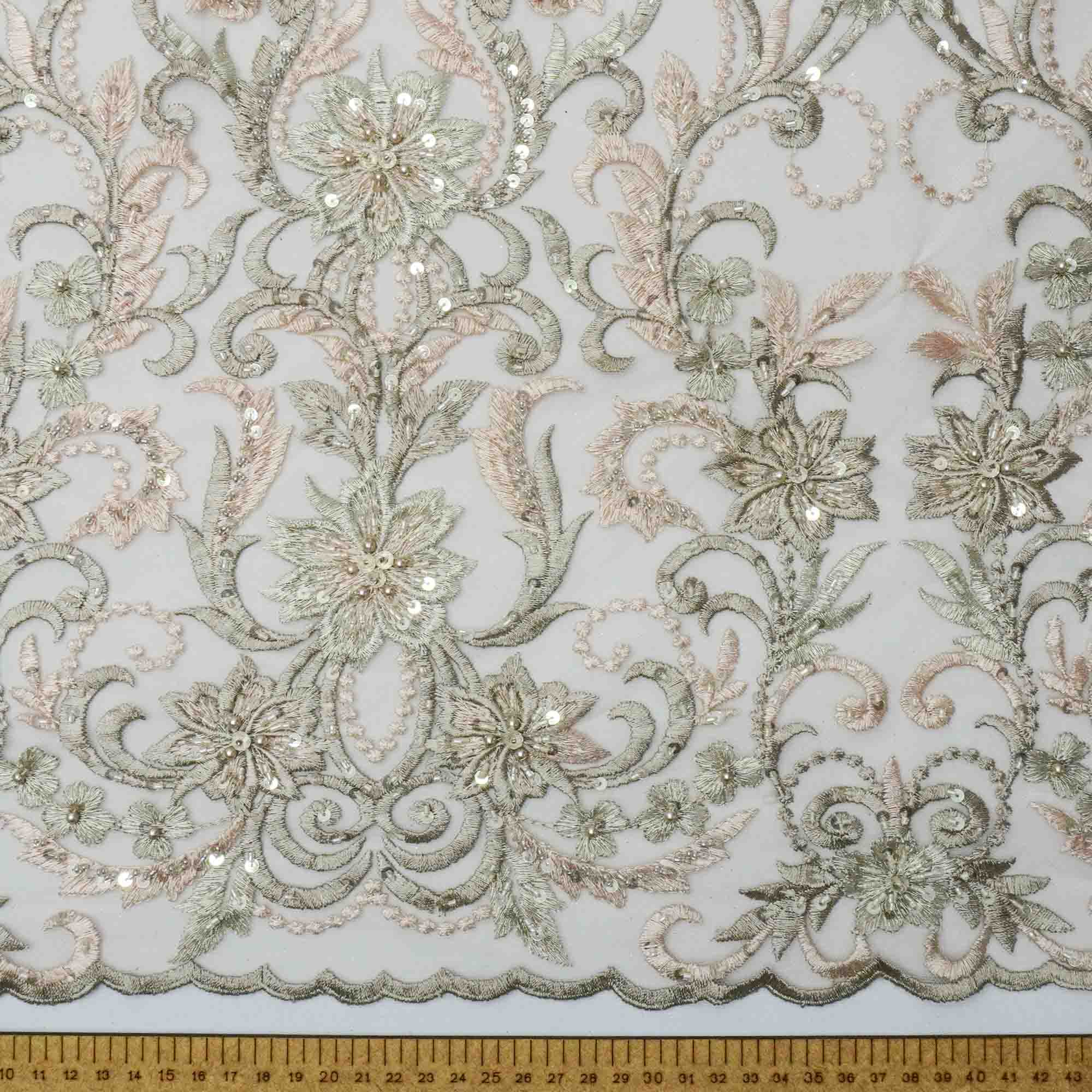 Renda Bordada Bordar Roupas Com Pedrarias Tecido Renda Tule Bordado  Pedraria Branco Maximus, image size:2000x2000