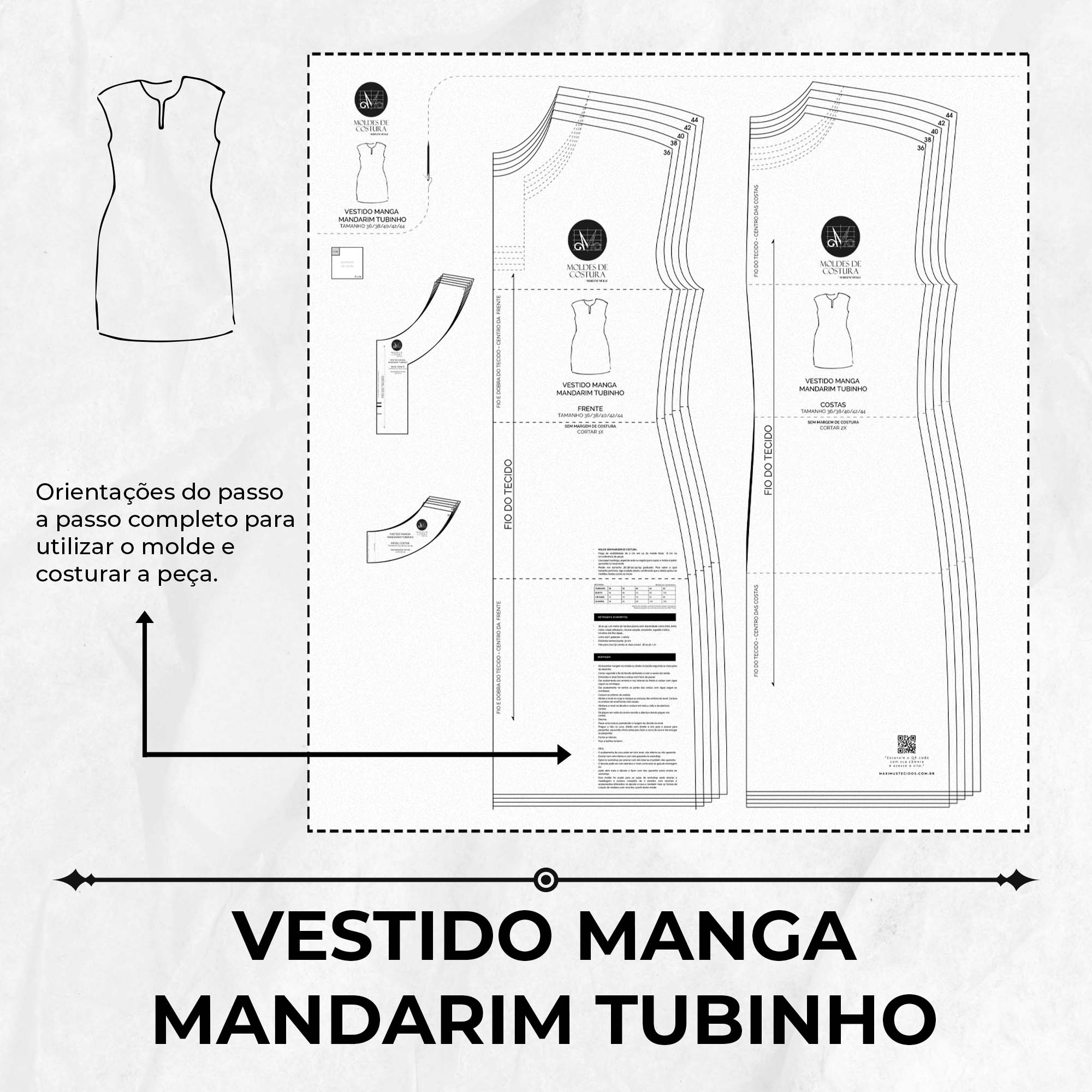 Marlene Mukai Vestido Simples De Manga Marlene Mukai Saia Social